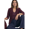 Street One Purple Cotton Blazer