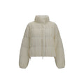 Gongdid Design Beige Polyester Full-Length Jacket