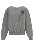 Giuseppe Di Morabito Gray Viscose Sweatshirt