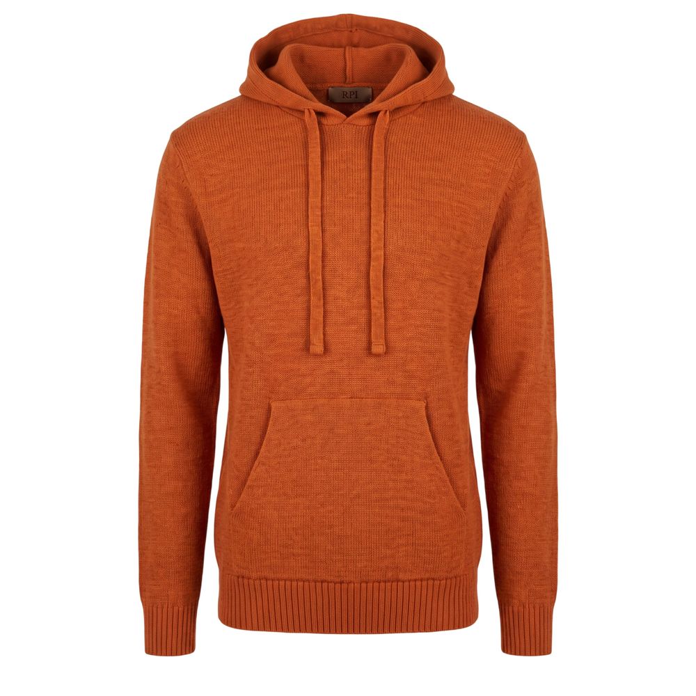 Roberto Pepe Luxury Orange Wool Men's Sweater