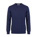 Roberto Pepe Luxury Blue Wool Men Sweater