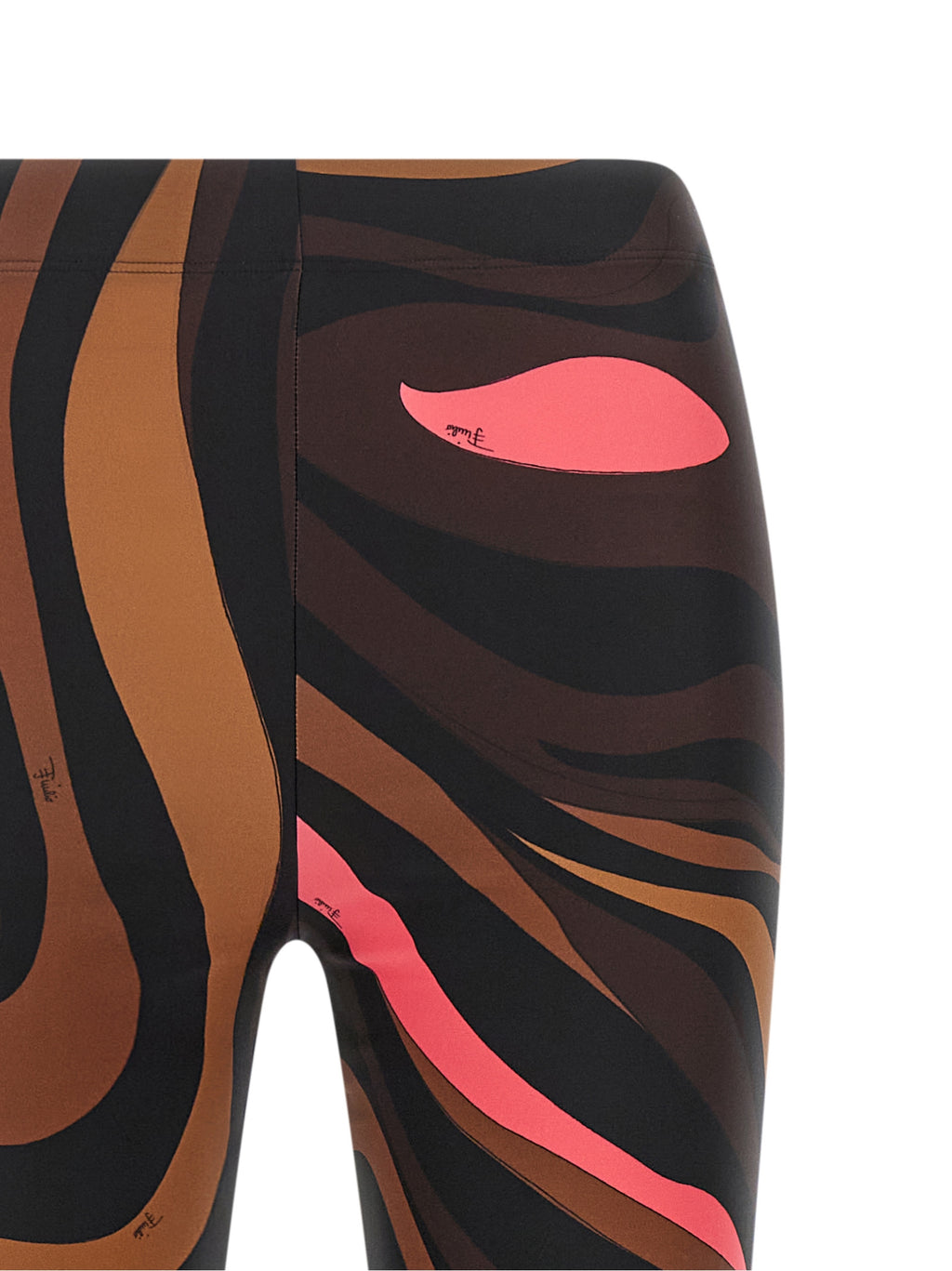 Emilio Pucci Brown Polyamide Leggings