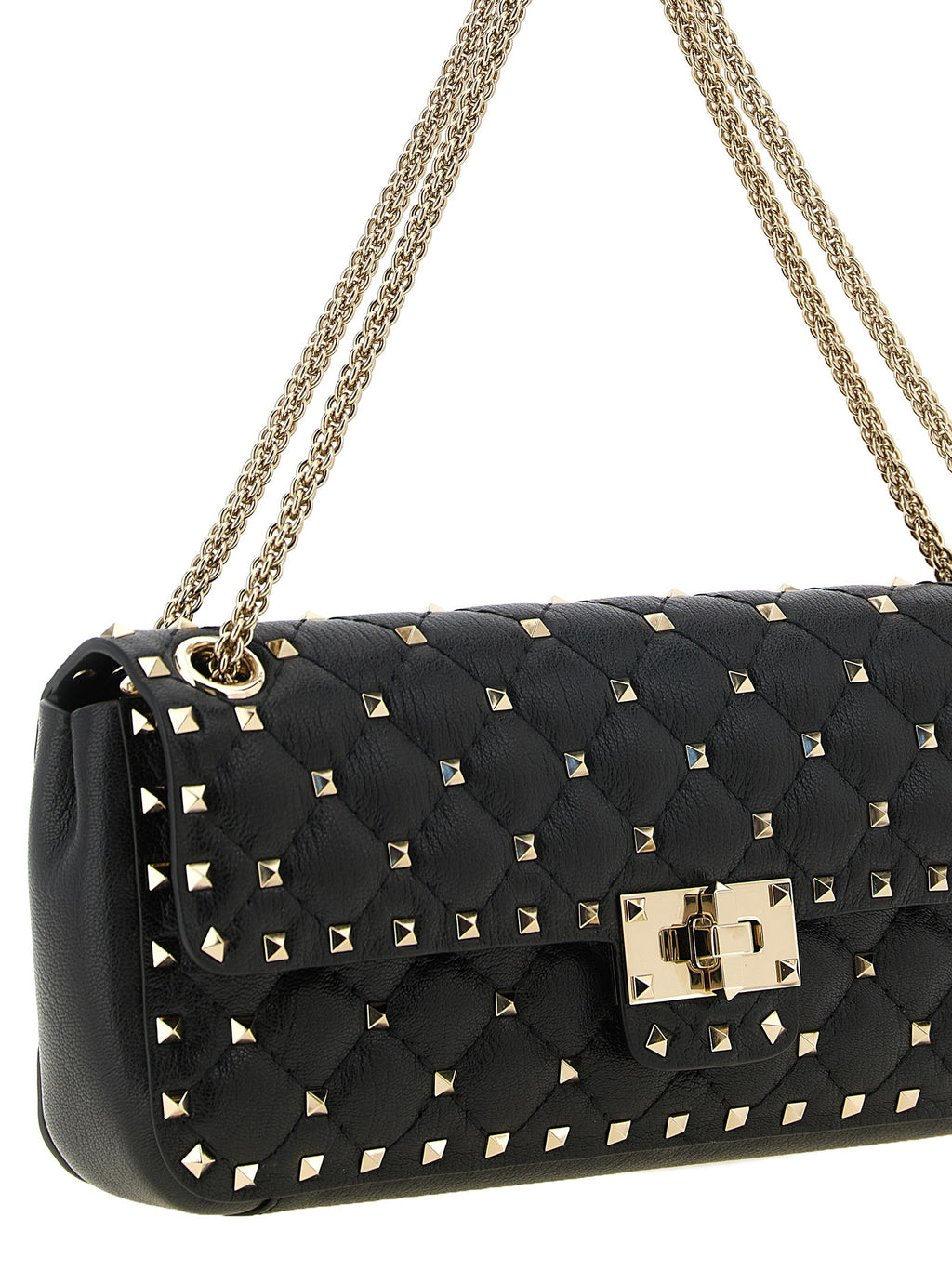 Valentino Garavani Black Goatskin Shoulder Bag