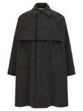 Jil Sander Gray Wool Coat