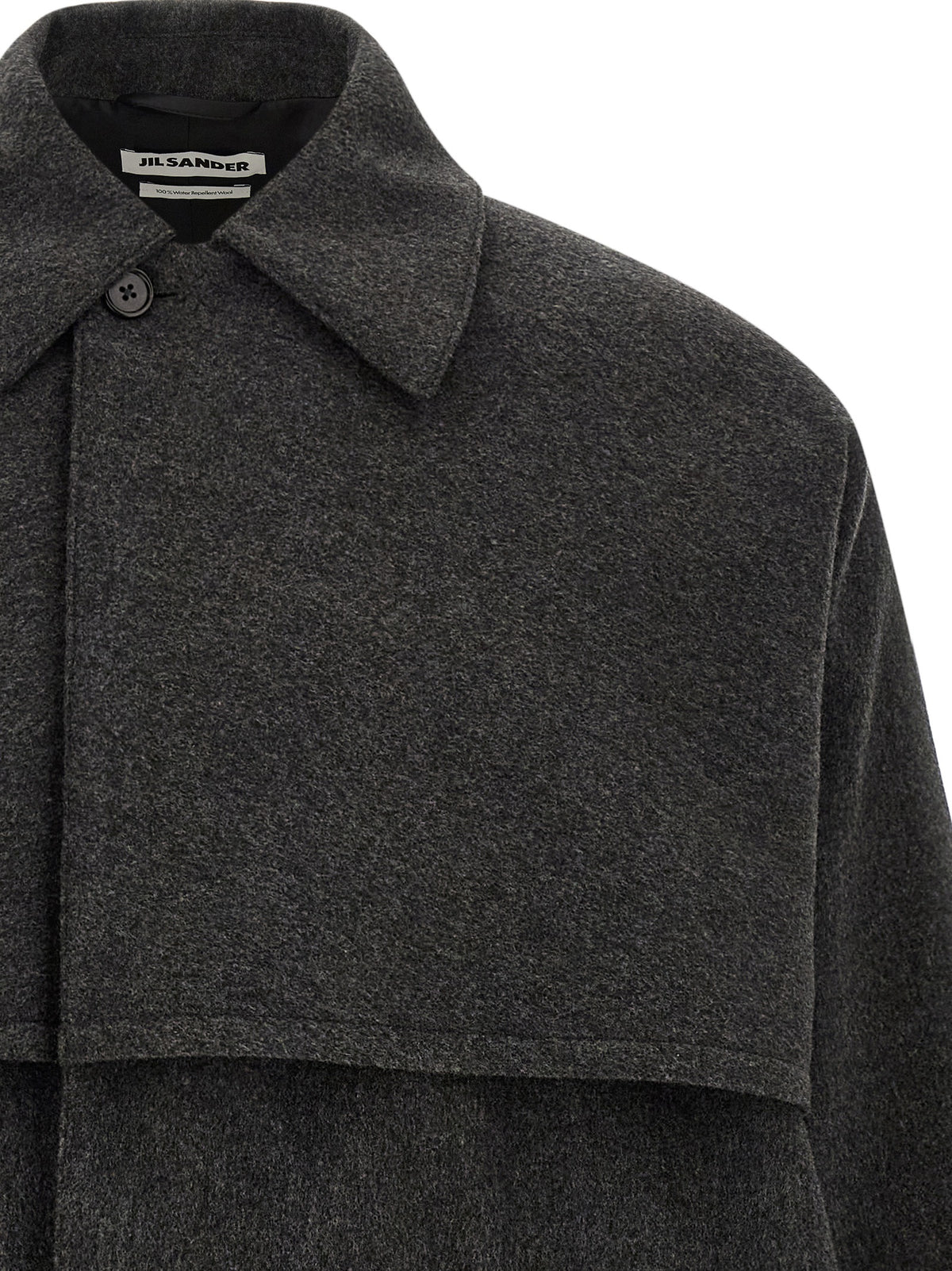 Jil Sander Gray Wool Coat