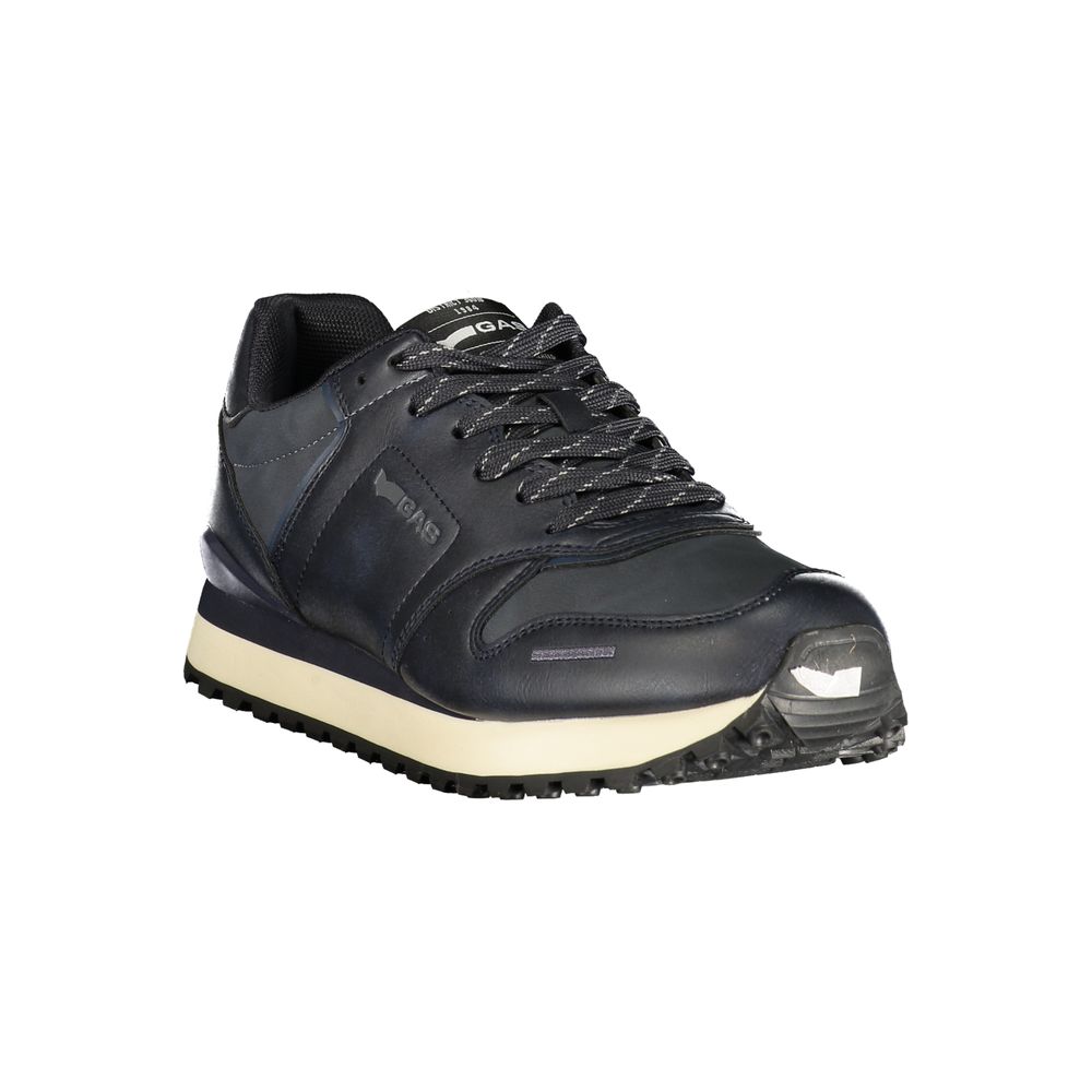 Gas Blue Polyurethane Men's Sneaker
