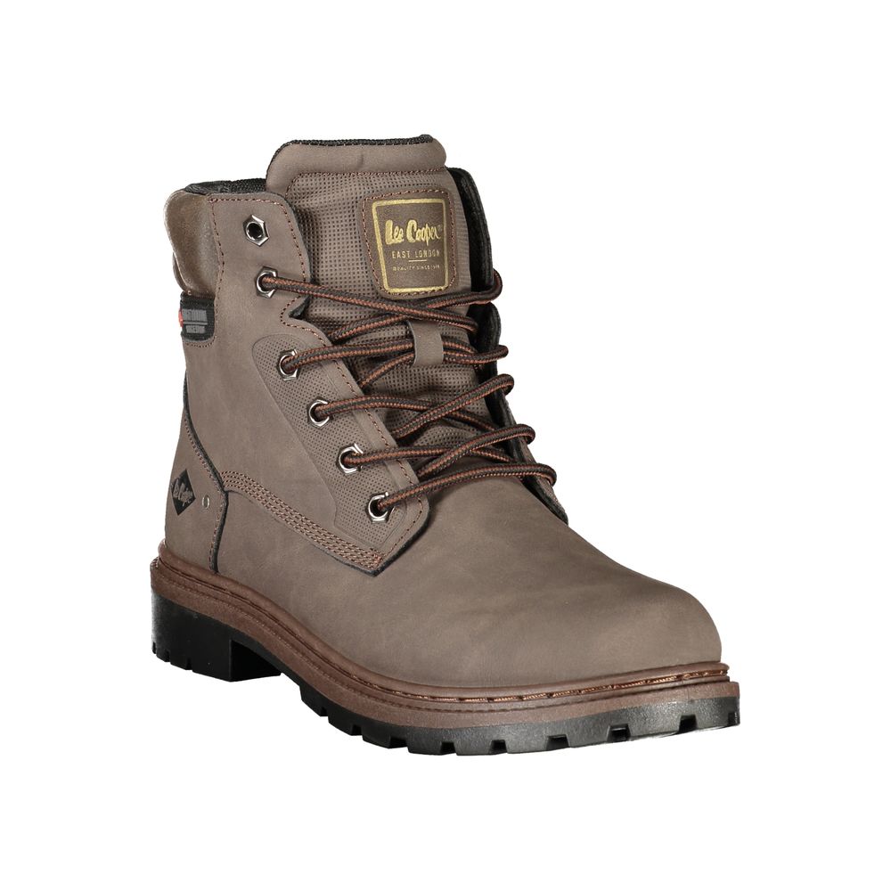 LEE COOPER Brown Polyurethane Men's Boots