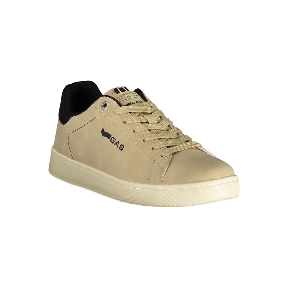 Gas Beige Polyurethane Men's Sneaker