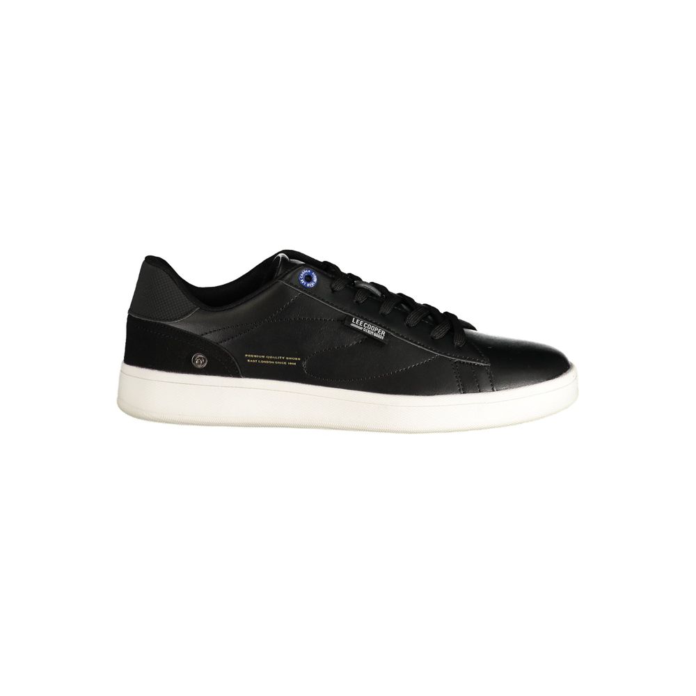 LEE COOPER Black Polyurethane Men's Sneaker