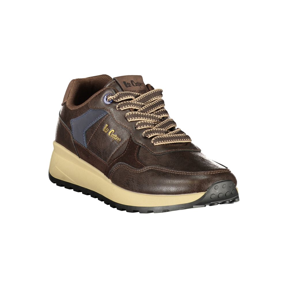 LEE COOPER Brown Polyester Athletic Sneakers