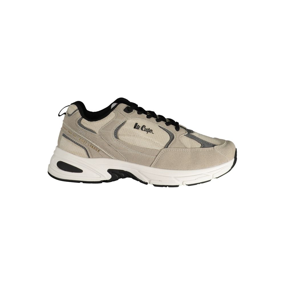 LEE COOPER Beige Polyester Athletic Sneakers