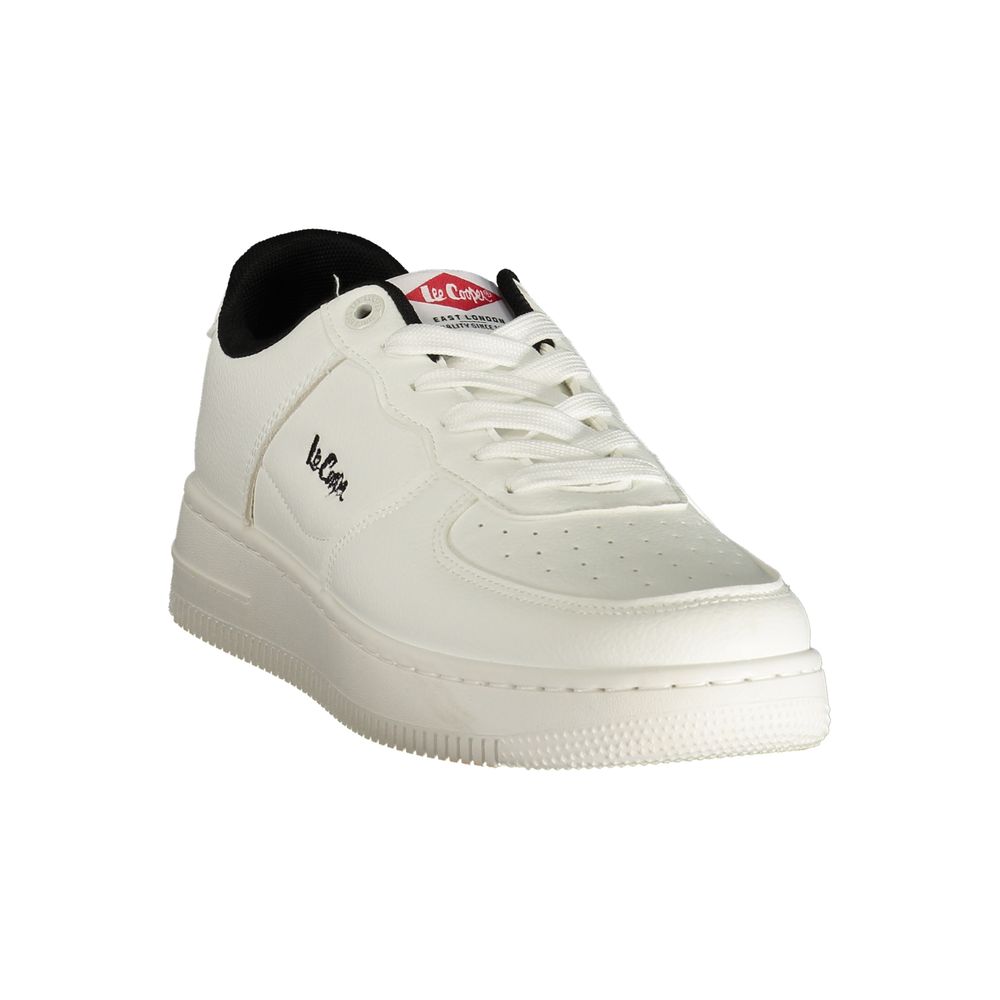 LEE COOPER White Polyester Athletic Sneakers
