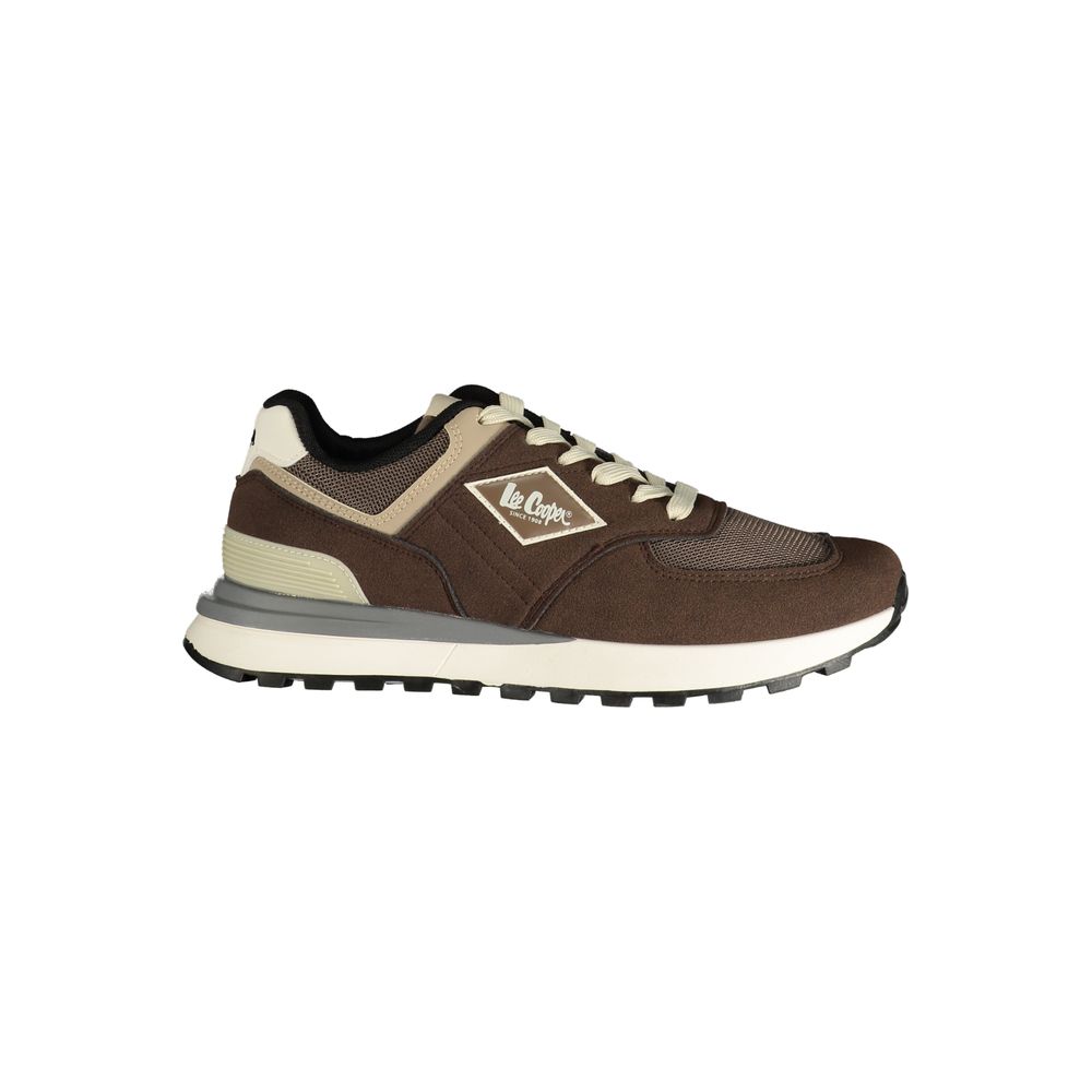 LEE COOPER Brown Polyester Athletic Sneakers