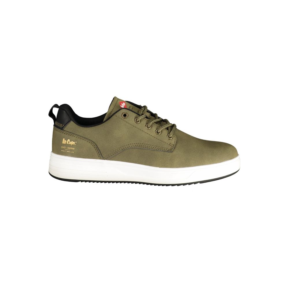 LEE COOPER Green Polyester Athletic Sneakers