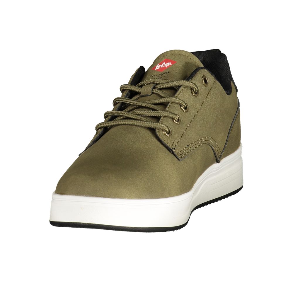 LEE COOPER Green Polyester Athletic Sneakers