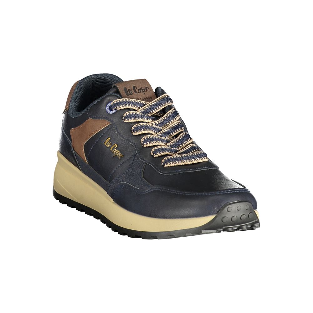 LEE COOPER Blue Polyester Athletic Sneakers