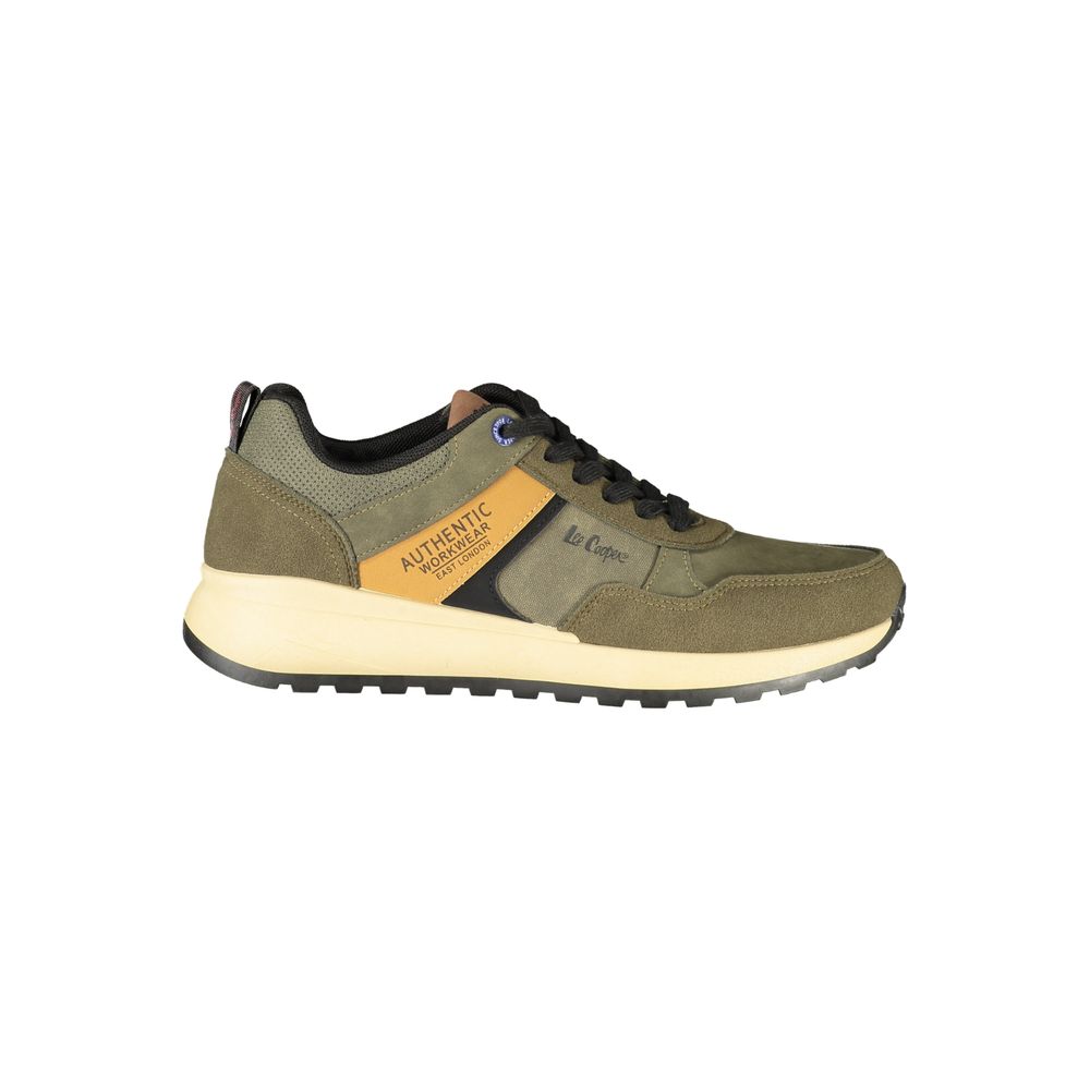 LEE COOPER Green Polyester Athletic Sneakers