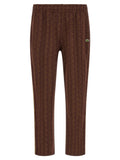 Lacoste Brown Polyester Joggers (Workout Pants)