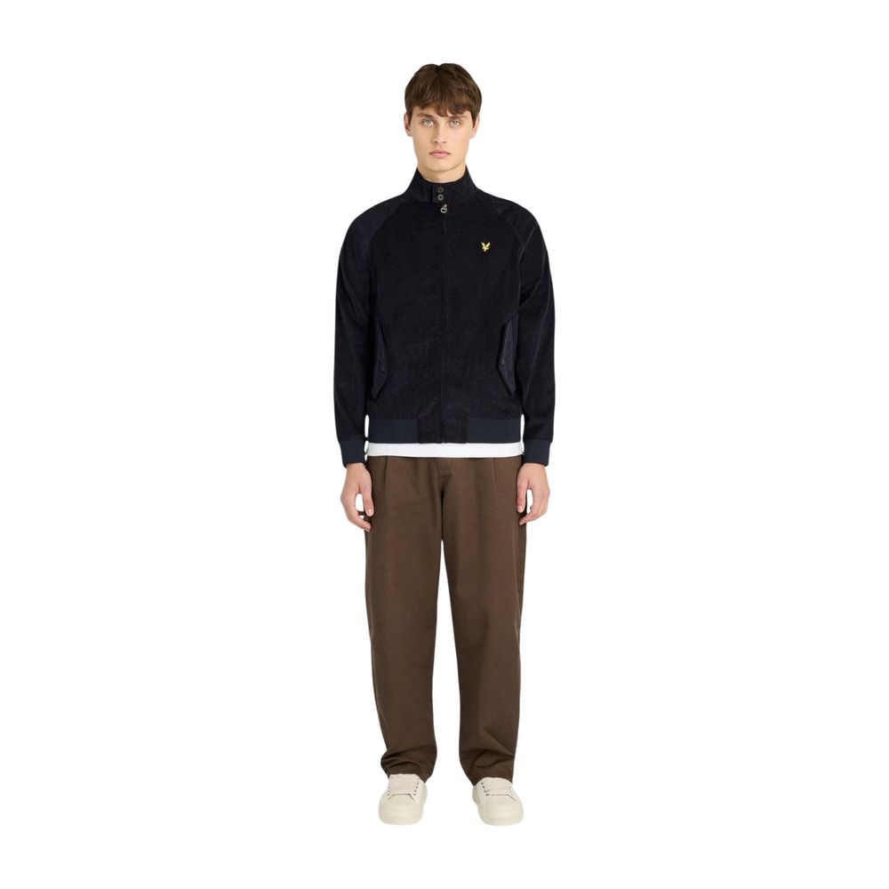 Lyle & Scott Blue Cotton Biker Jacket