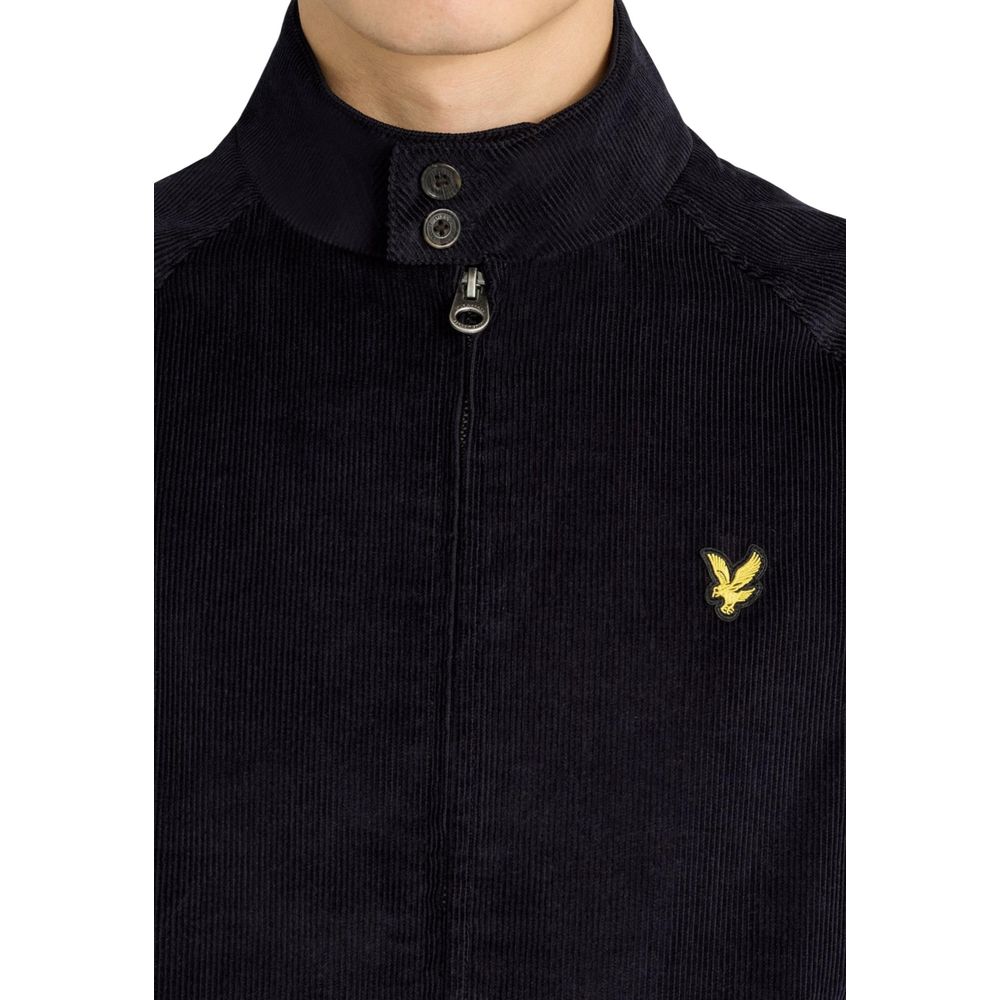 Lyle & Scott Blue Cotton Biker Jacket