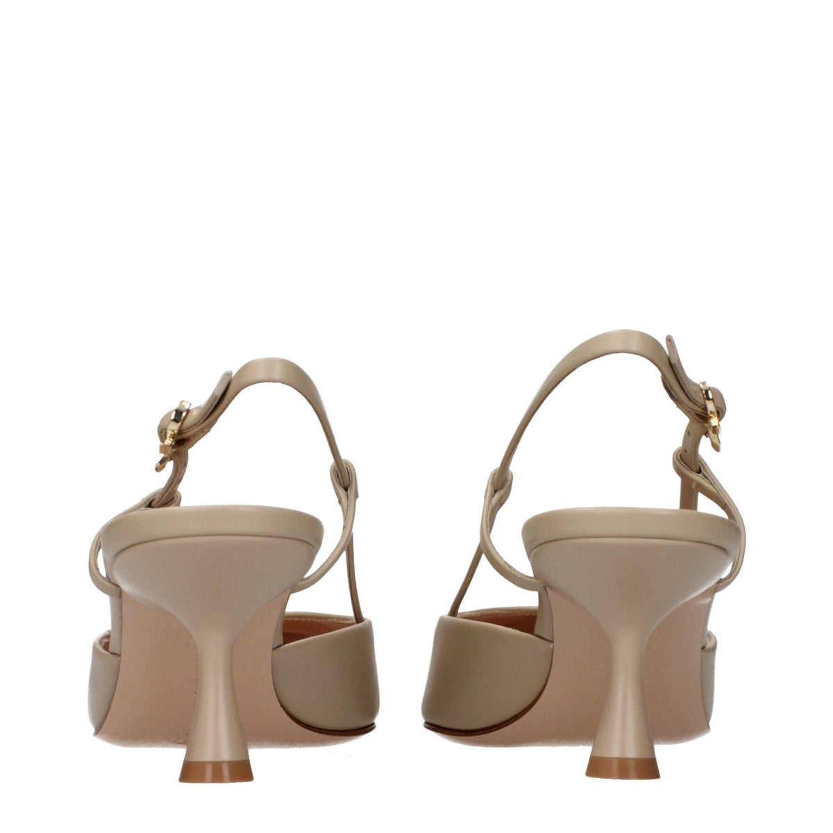 Gianvito Rossi Beige Leather High Heel Pumps