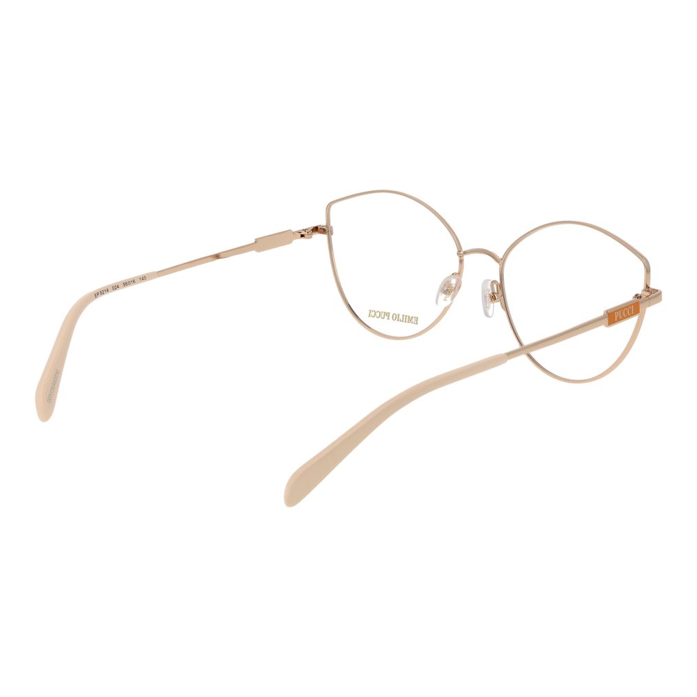 Emilio Pucci Beige Metal Glasses (Frames)