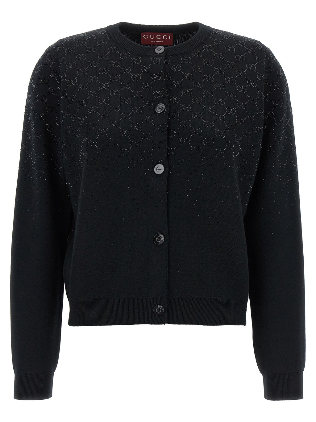 Gucci Black Wool Cardigan
