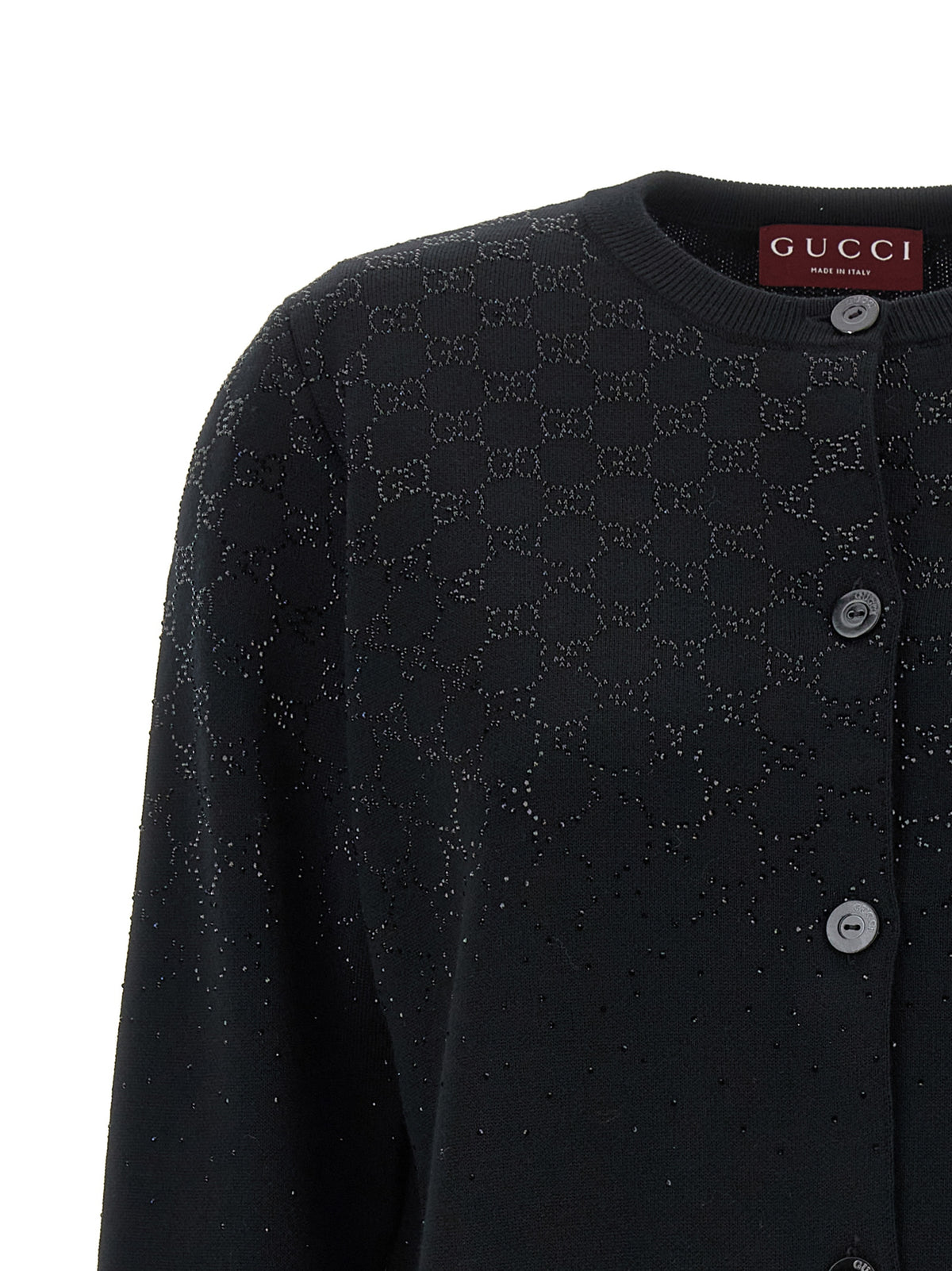 Gucci Black Wool Cardigan