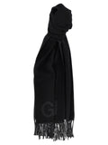 Ganni Black Wool Scarf