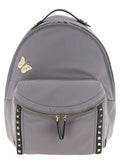 Valentino Garavani Gray Polyester Backpack