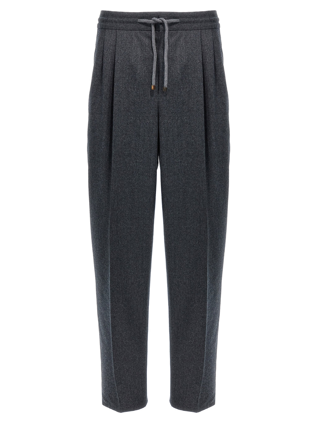 Brunello Cucinelli Gray Virgin Wool Casual Pants