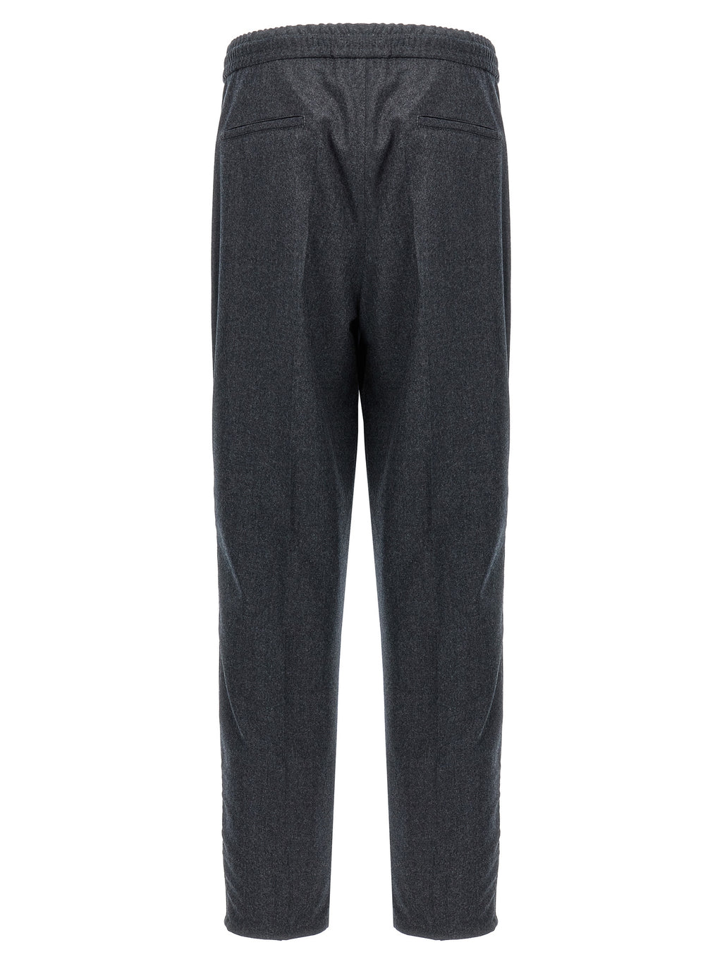 Brunello Cucinelli Gray Virgin Wool Casual Pants