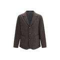 Finamore Brown Wool Oves Aries Full-Length Jacket