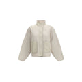 New Balance White Recycled Polyester Shell Jacket