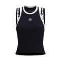 Marine Serre Black Organic Cotton Sleeveles T-Shirt