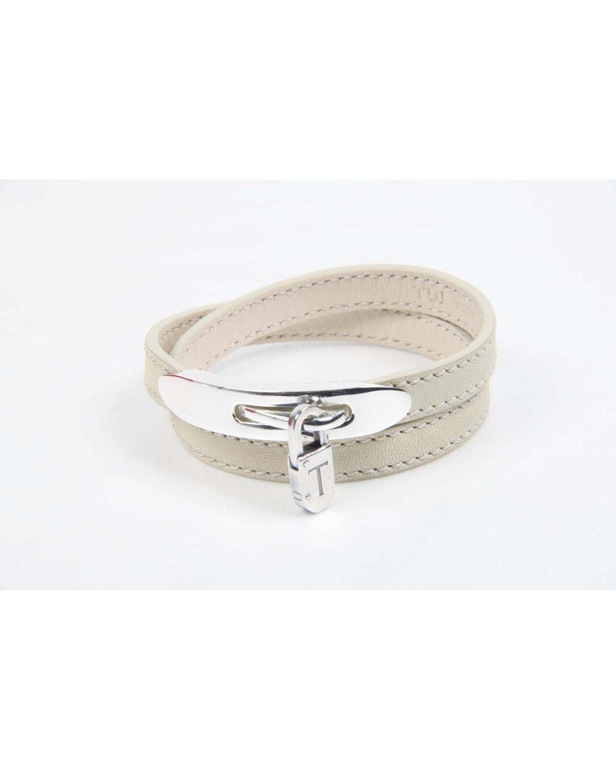 Tod's White Metal Keychain