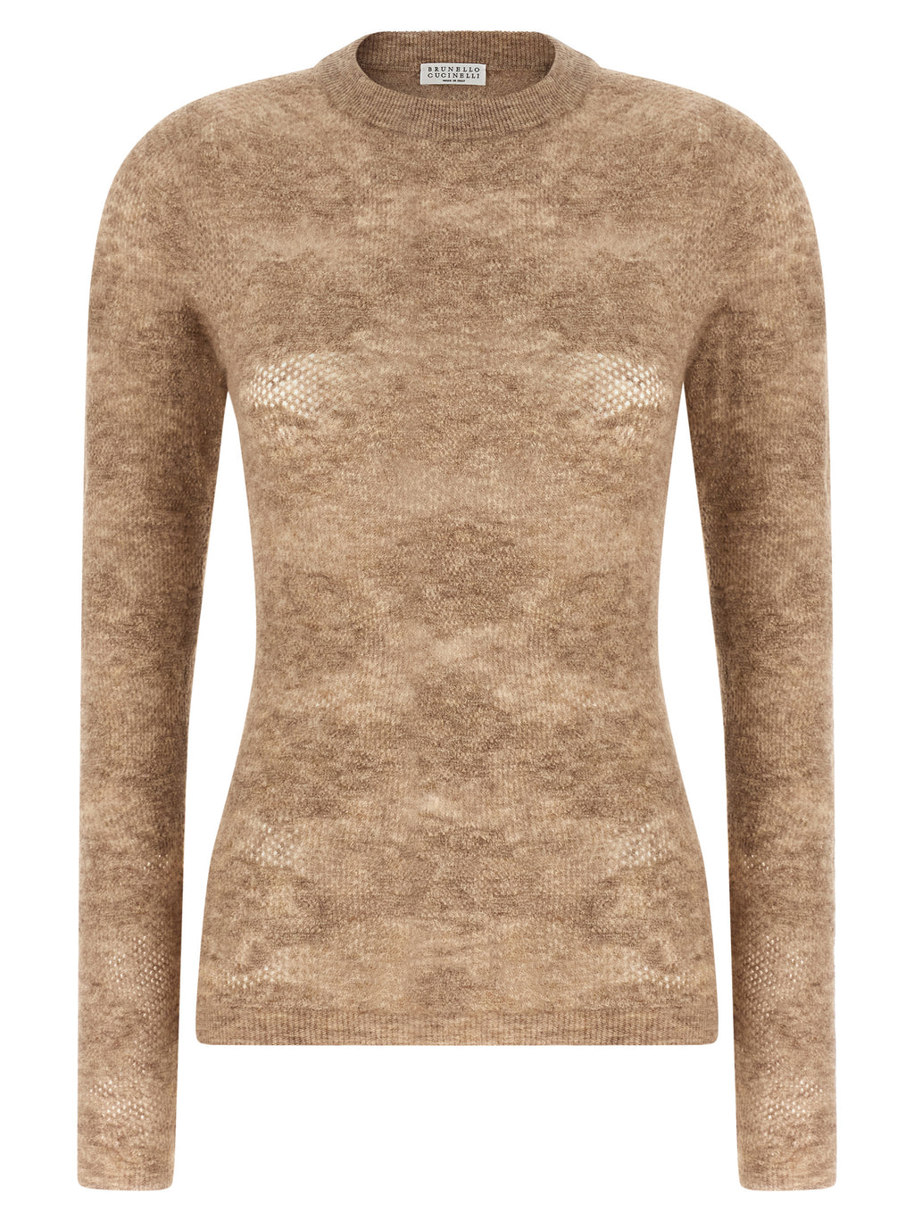 Brunello Cucinelli Beige Silk Cardigan