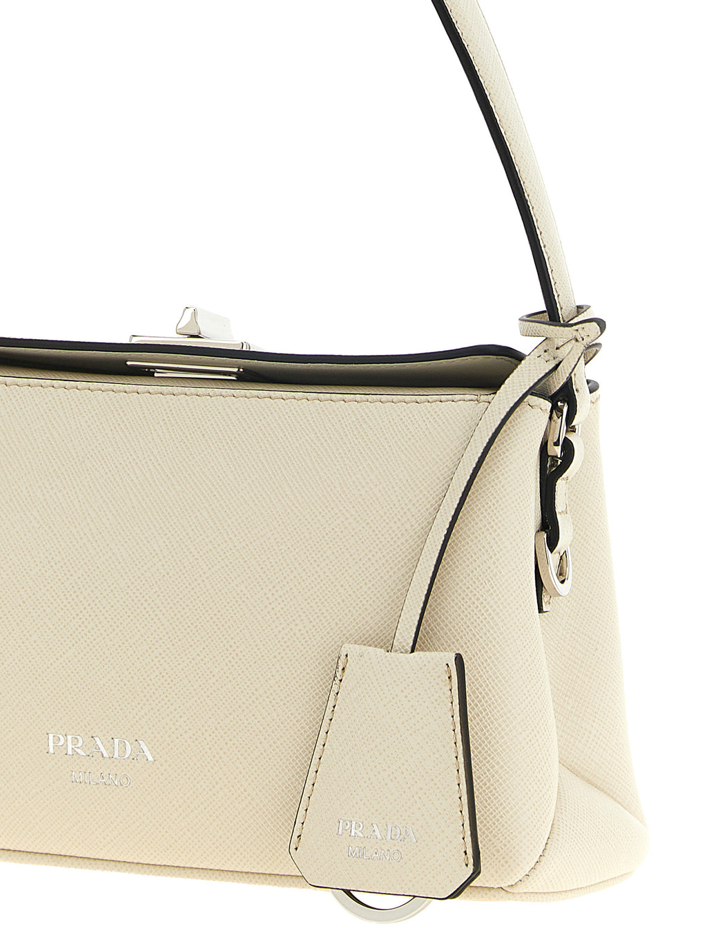 Prada White Calfskin Handbag
