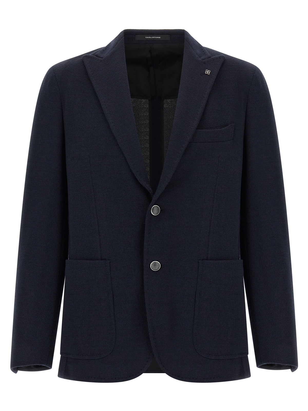 Tagliatore Blue Polyester Blazer