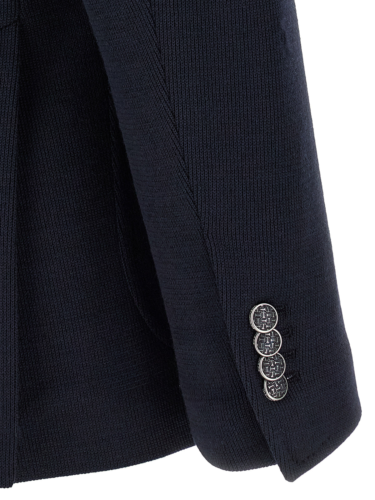 Tagliatore Blue Polyester Blazer