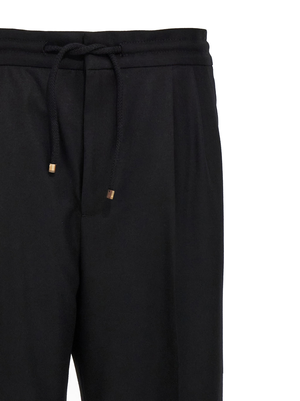 Brunello Cucinelli Black Wool Casual Pants