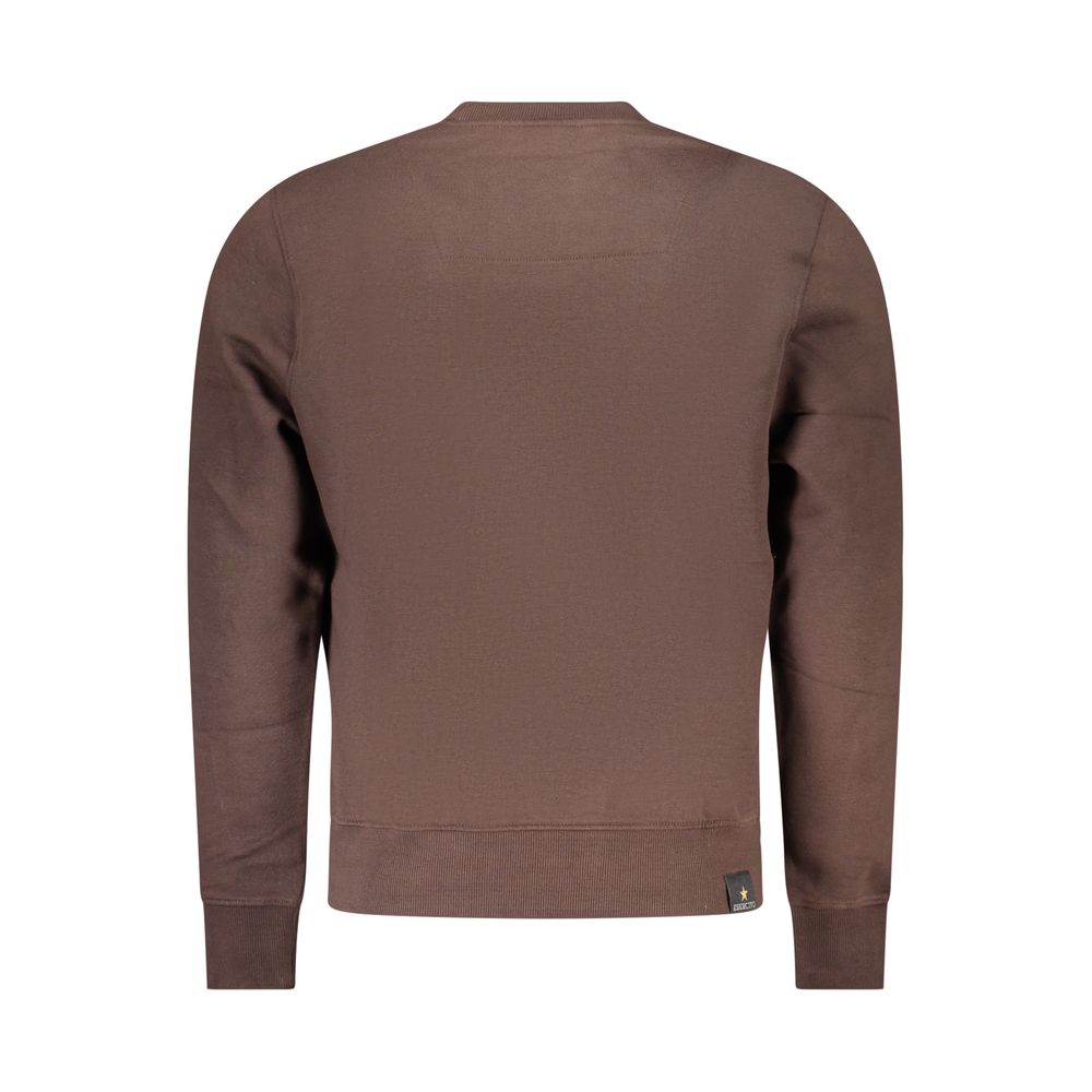 Accademia Militare Brown Cotton Sweatshirt