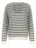 Fendi Bicolor Virgin Wool Cardigan