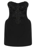 Elisabetta Franchi Black Polyester Short Dress