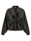 Khaite Black Lamb Leather Leather Jacket