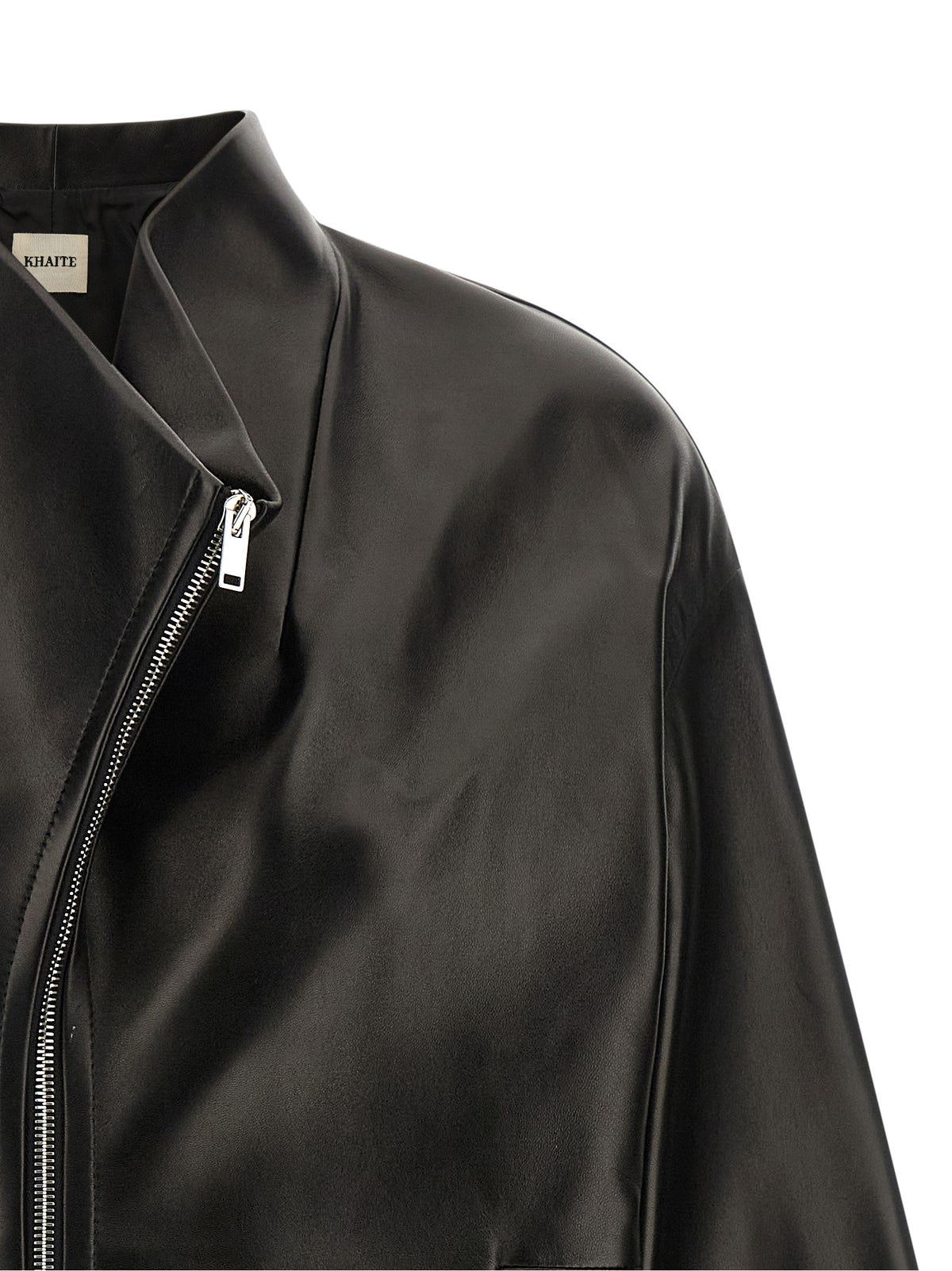 Khaite Black Lamb Leather Leather Jacket