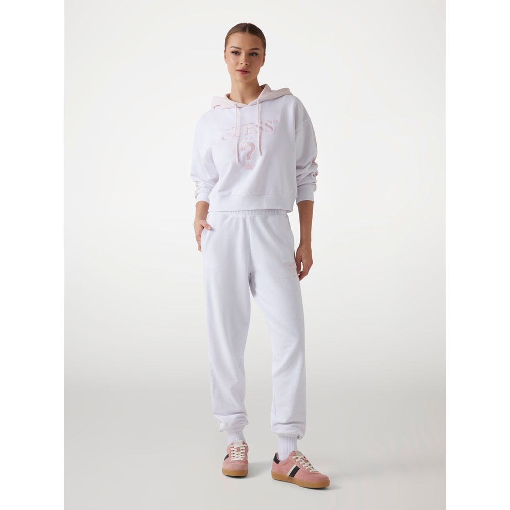 Guess White Cotton Sweatshirt