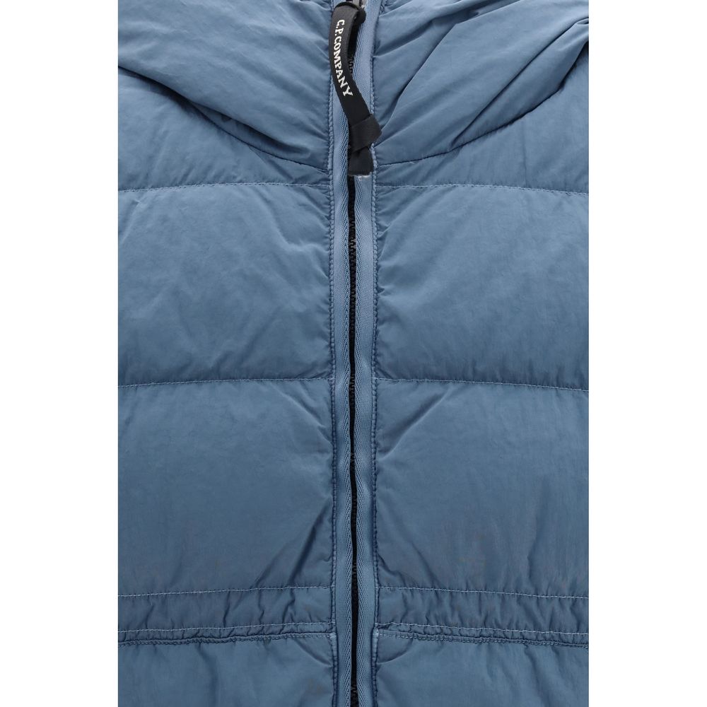 C.P. Company Blue Polyamide Full-Length Jacket