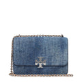 Tory Burch Blue Leather Shoulder Bag
