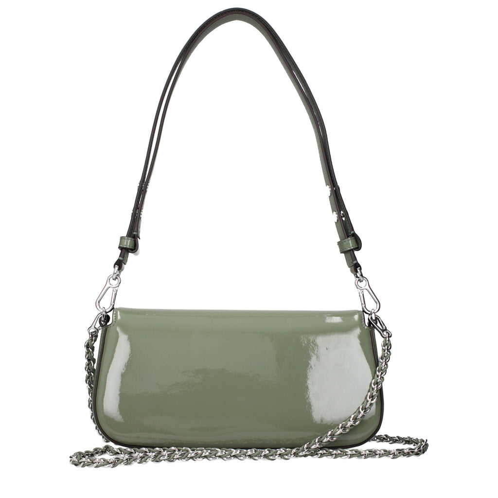 Tory Burch Green Leather Shoulder Bag